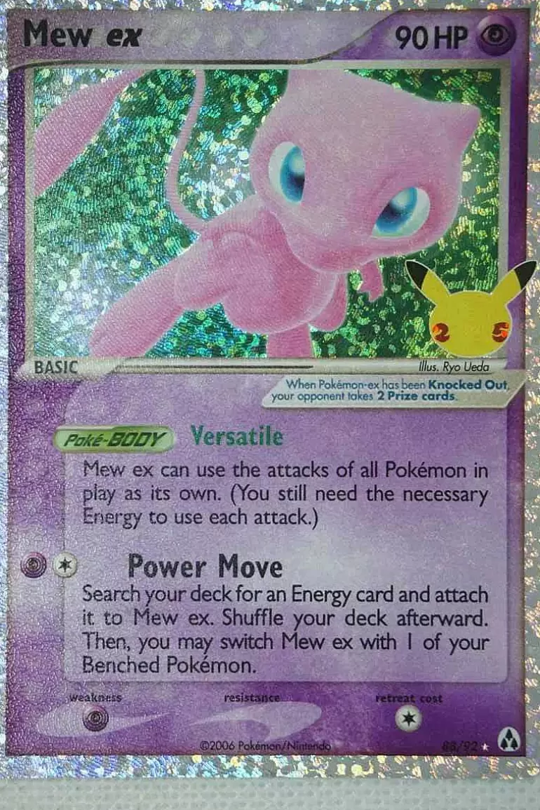 Pocket Monster Pokémon Kort-Mew Ex 88/92 Ultra Rare Classic Collection