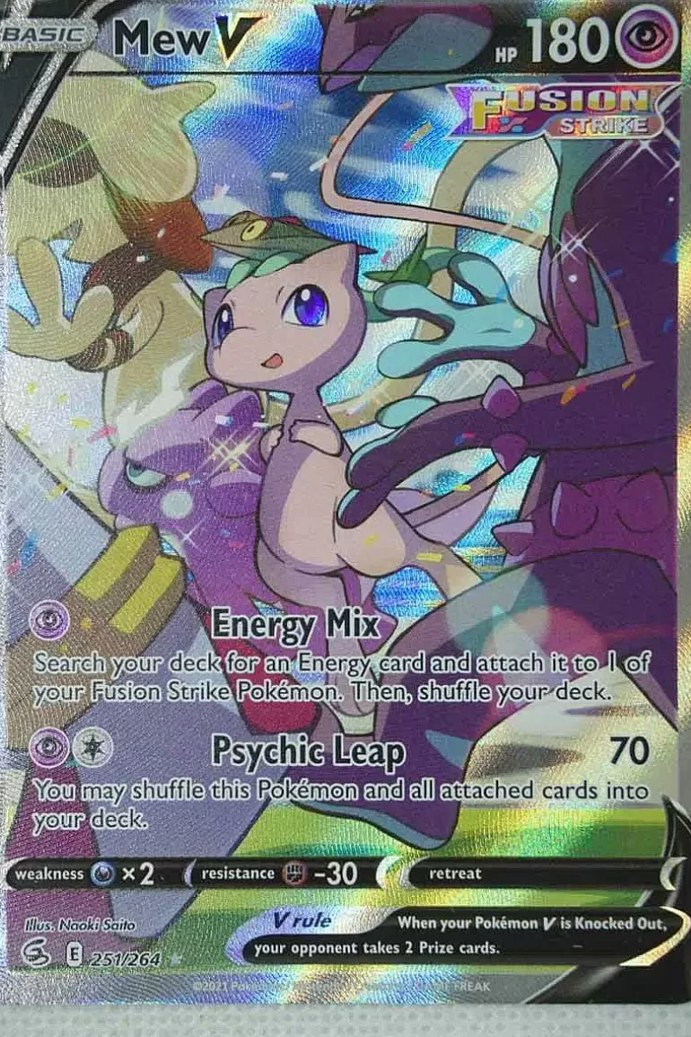 Pocket Monster Pokémon Kort-Mew V 251/264 Alternate Art