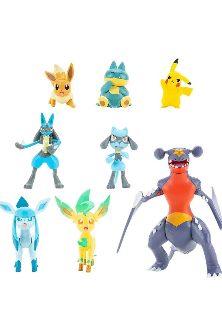 Pocket Monster Pokémon Figurer-Multipakke Med 8 Battle Figurer Fra Sinnoh Region