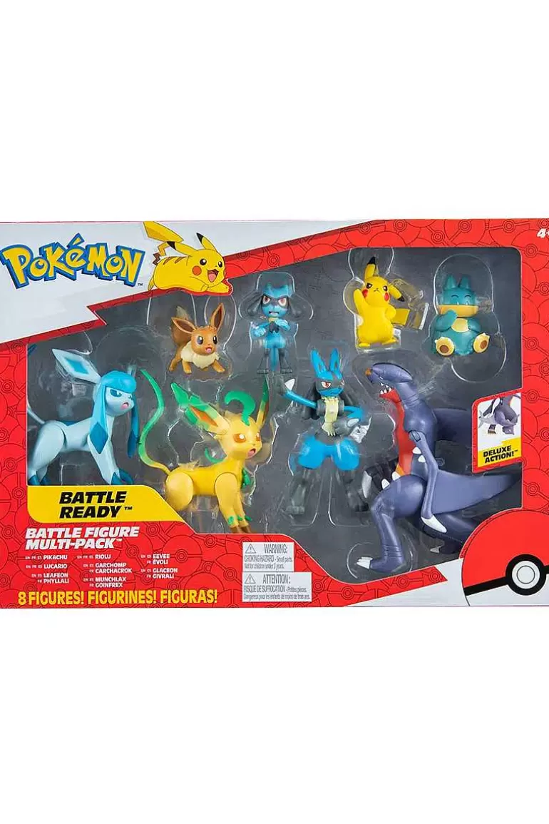 Pocket Monster Pokémon Figurer-Multipakke Med 8 Battle Figurer Fra Sinnoh Region