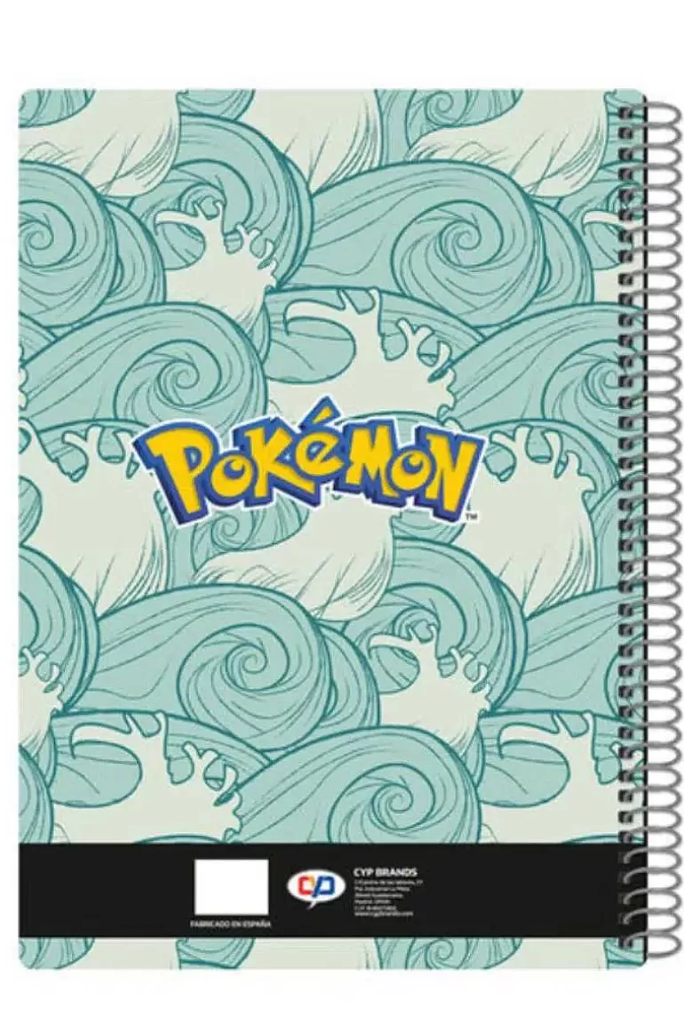 Pocket Monster Pokémon Skoleudstyr-Notesblok Spiralryg Med Blastoise, Wartortle Og Squirtle