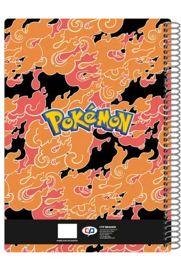 Pocket Monster Pokémon Skoleudstyr-Notesblok Spiralryg Med Charizard, Charmeleon Og Charmander