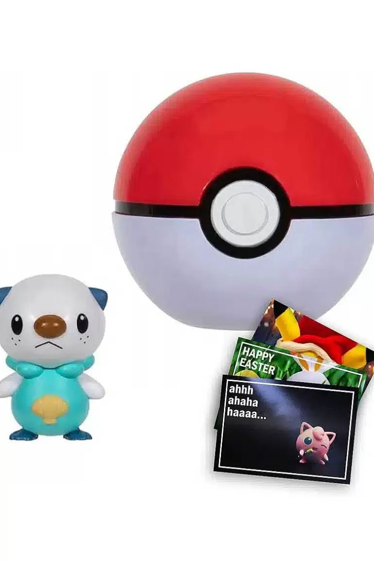 Pocket Monster Pokémon Figurer-Oshawott Og Poke Ball
