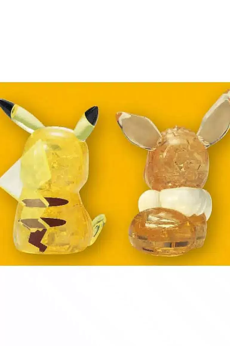 Pocket Monster Pokémon Figurer-Pikachu & Eevee Krystal 3D Puslespil