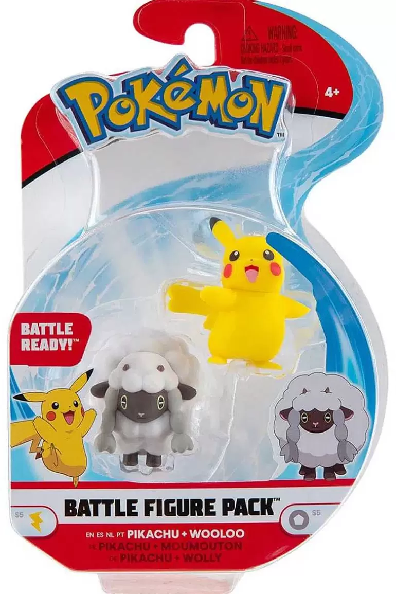 Pocket Monster Pokémon Figurer-Pikachu & Wooloo Figurer