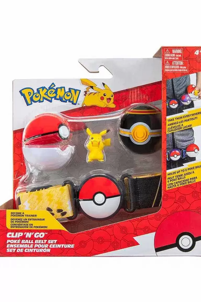 Pocket Monster Pokémon Figurer-Pikachu Baelte Med Poke Ball Og Luxury Ball