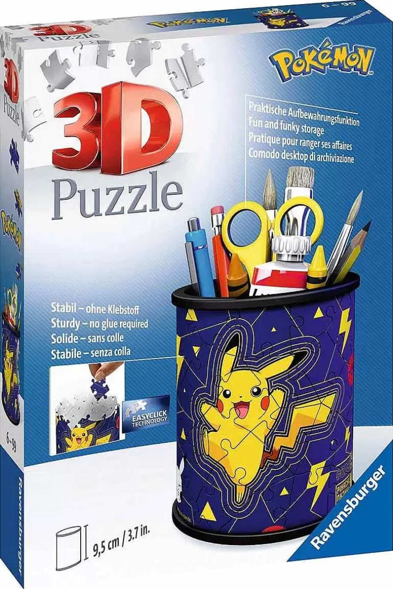 Pocket Monster Pokémon Til Børneværelset-Pikachu Blyantholder 3D Puslespil