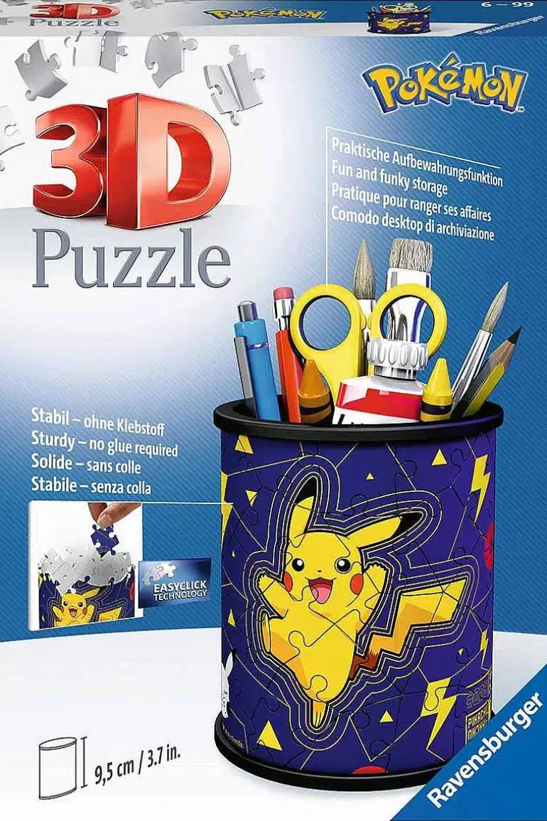 Pocket Monster Pokémon Til Børneværelset-Pikachu Blyantholder 3D Puslespil