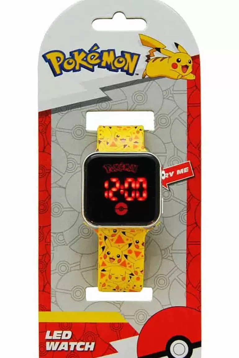 Pocket Monster Pokémon Skoleudstyr-Pikachu Led Armbandsur