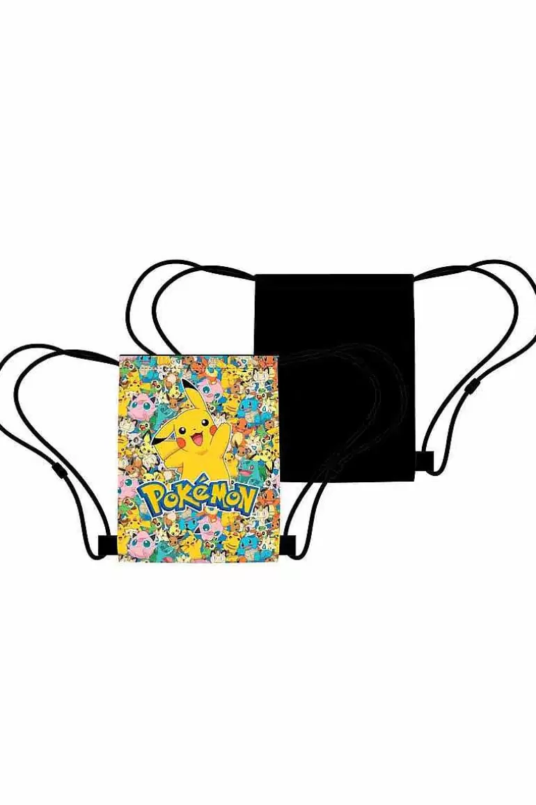 Pocket Monster Pokémon Skoleudstyr-Pikachu Og Multifigur Gymnastiktaske