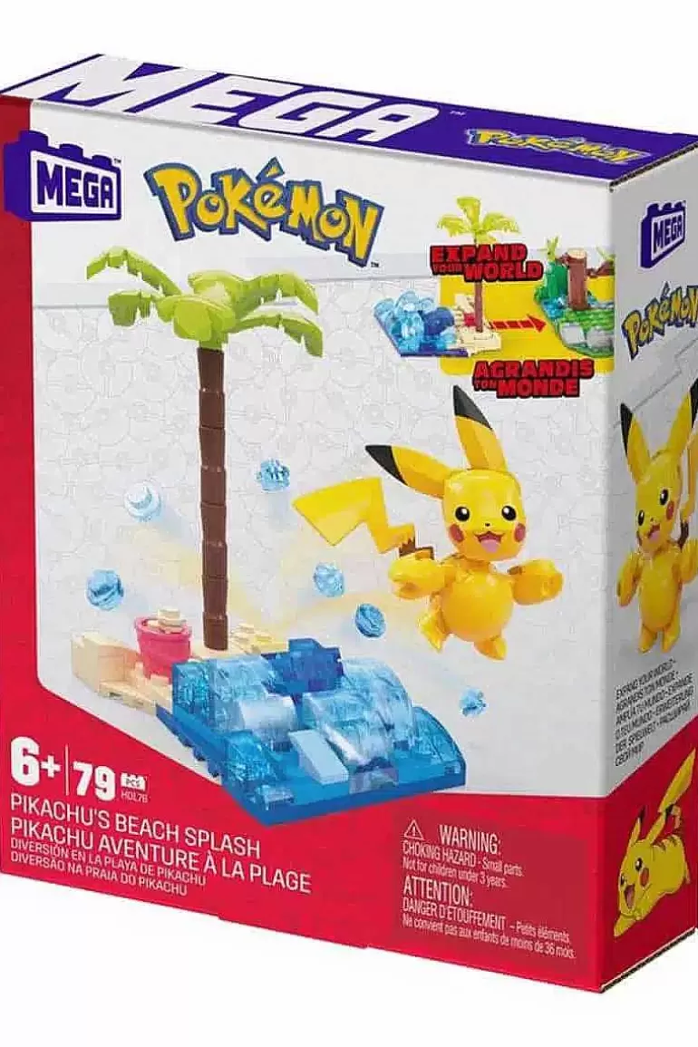 Pocket Monster Pokémon Figurer-Pikachu'S Beach Blast Mega Construx