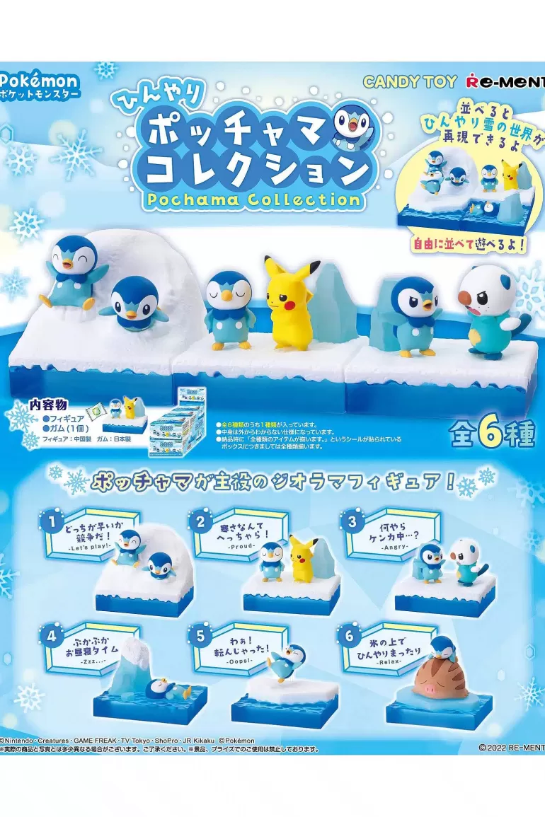 Pocket Monster Pokémon Figurer-Pokemon Figurpakker Med Piplup