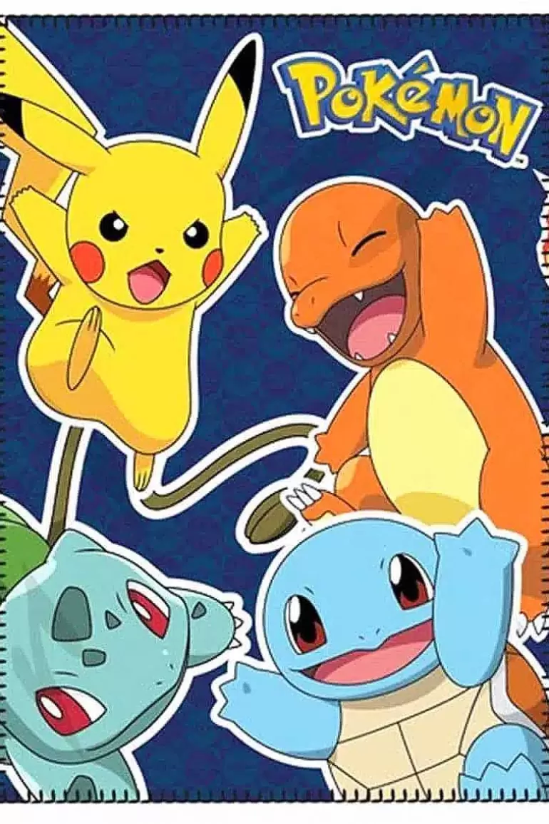 Pocket Monster Pokémon Til Børneværelset-Pokemon Fleece Taeppe