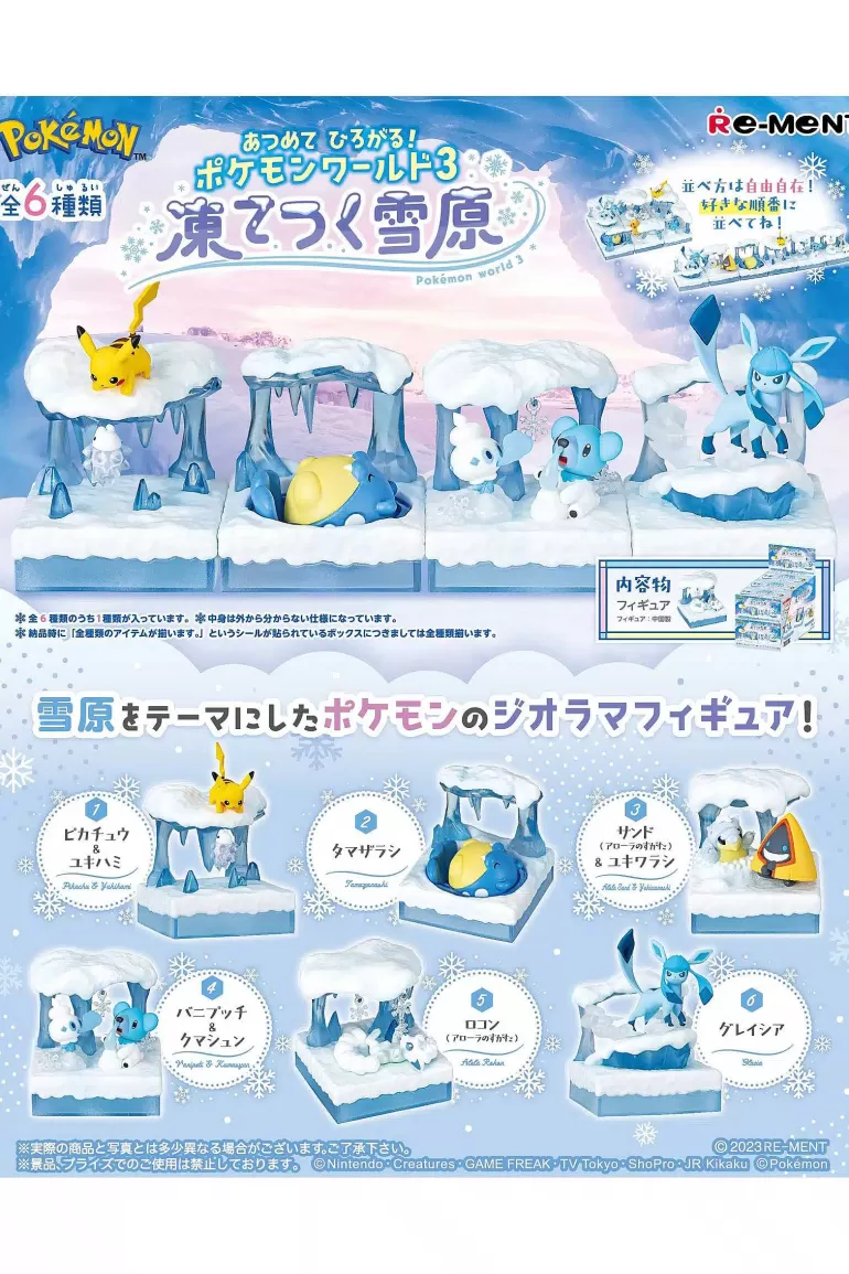 Pocket Monster Pokémon Figurer-Pokemon Frozen Snow Figurpakke