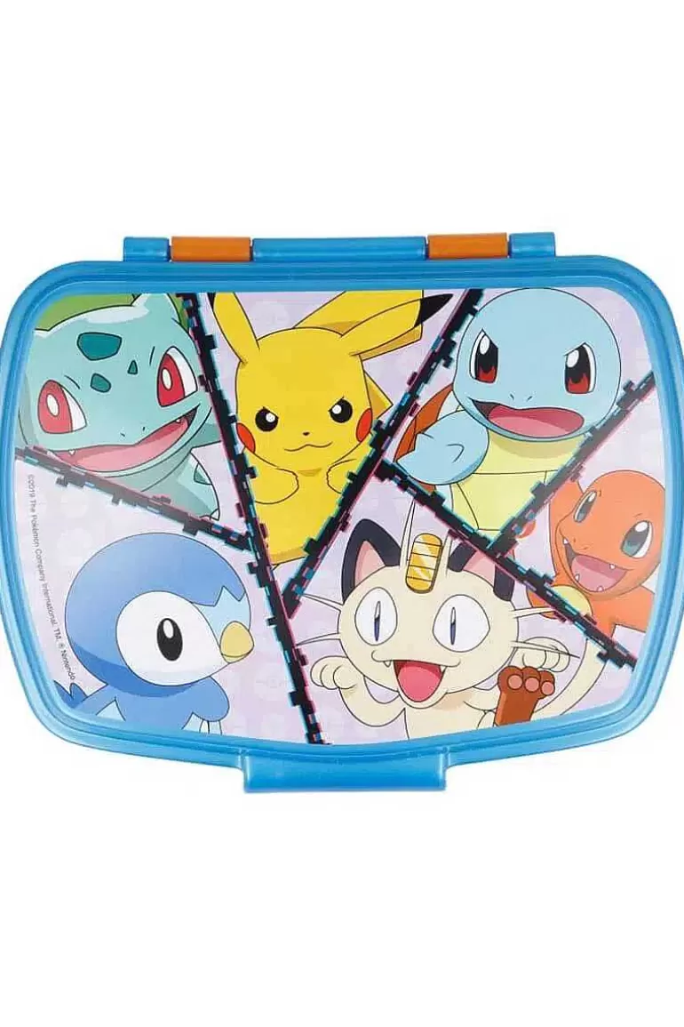 Pocket Monster Pokémon Skoleudstyr-Pokemon Madkasse Med Populaere Pokemons