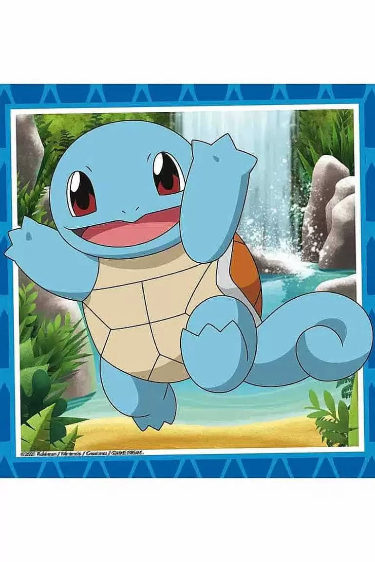 Pocket Monster Pokémon Til Børneværelset-Pokemon Puslespil Med Charmander Squirtle Og Bulbasaur
