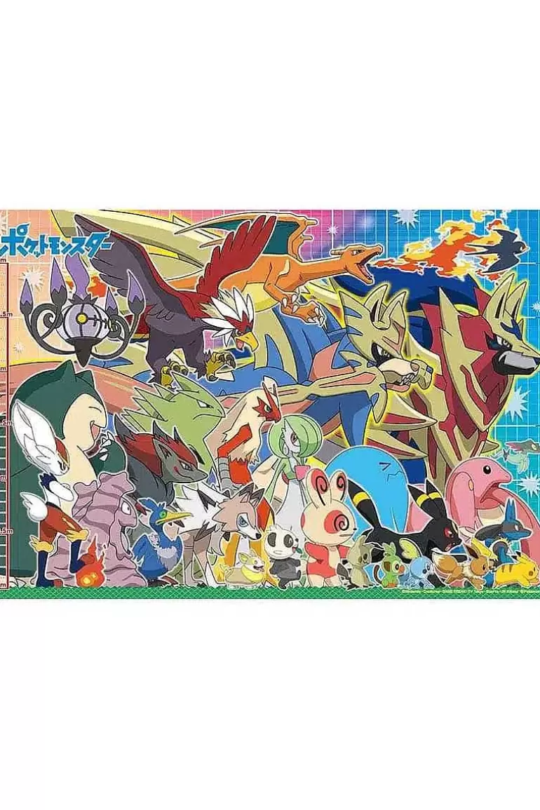 Pocket Monster Pokémon Til Børneværelset-Pokemon Puslespil Med Favoritter