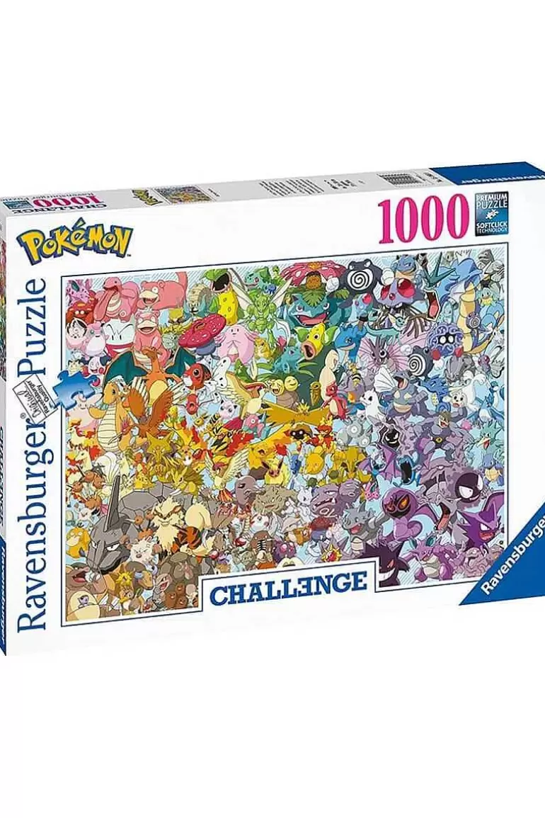 Pocket Monster Pokémon Til Børneværelset-Pokemon Ravensburger Puslespil Med 1000 Brikker