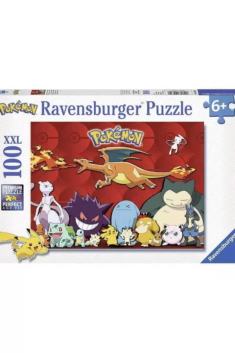 Pocket Monster Pokémon Til Børneværelset-Pokemon Ravensburger Puslespil Med 100 Brikker