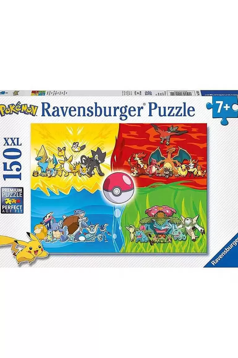 Pocket Monster Pokémon Til Børneværelset-Pokemon Ravensburger Puslespil Med 150 Brikker