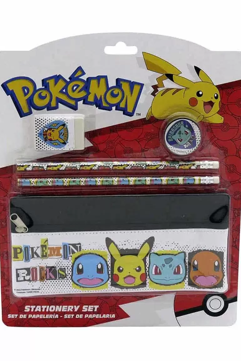 Pocket Monster Pokémon Skoleudstyr-Pokemon Skrivesaet Med Penalhus
