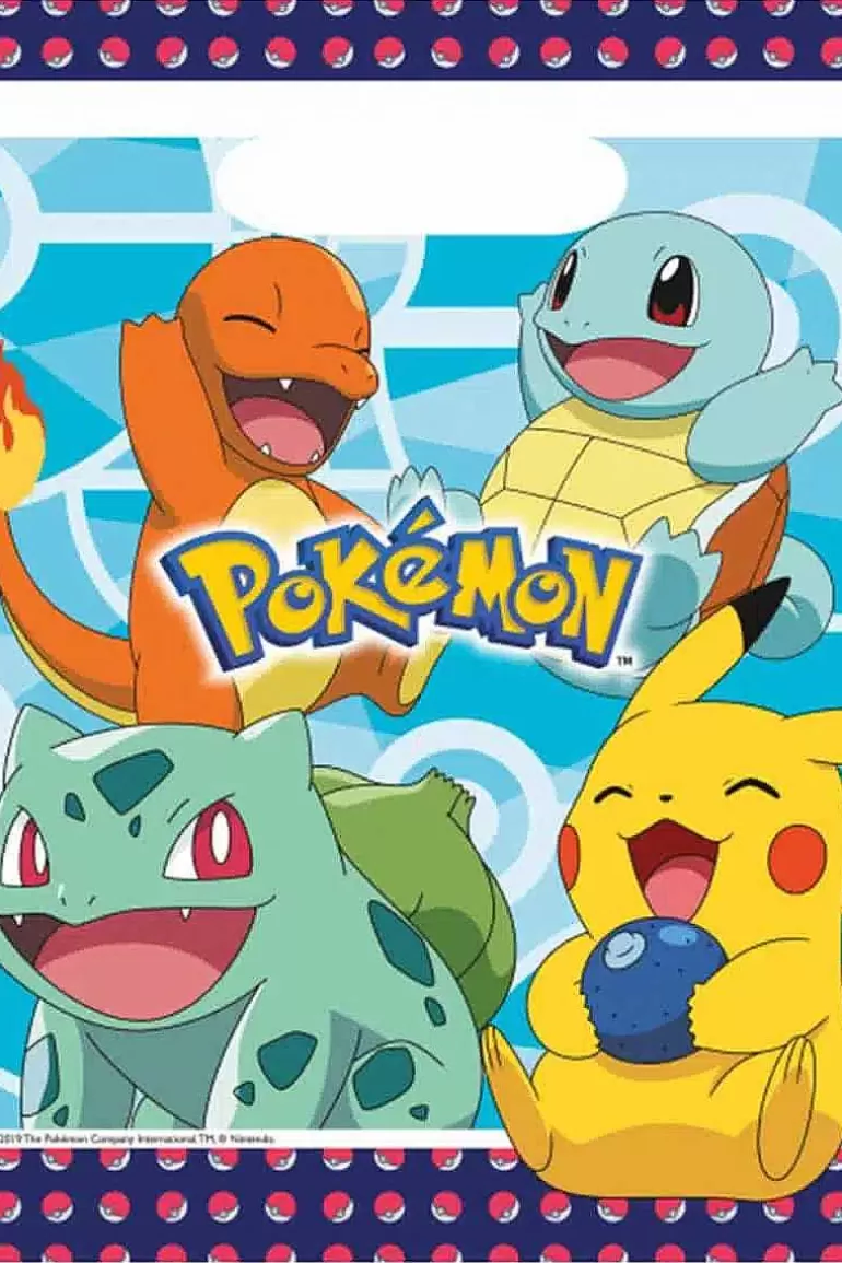Pocket Monster Pokémon Til Børneværelset-Pokemon Slikposer X 8