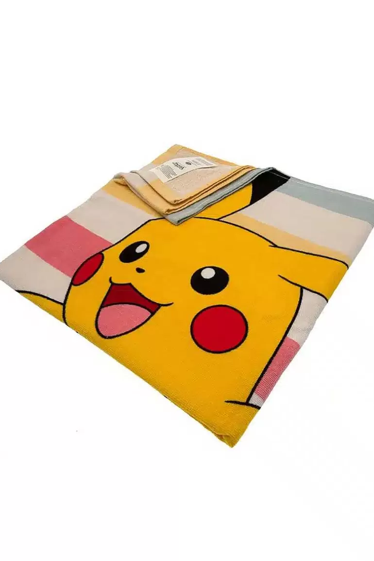 Pocket Monster Pokémon Til Børneværelset-Pokemon Strandhandklaede Med Eevee Og Pikachu