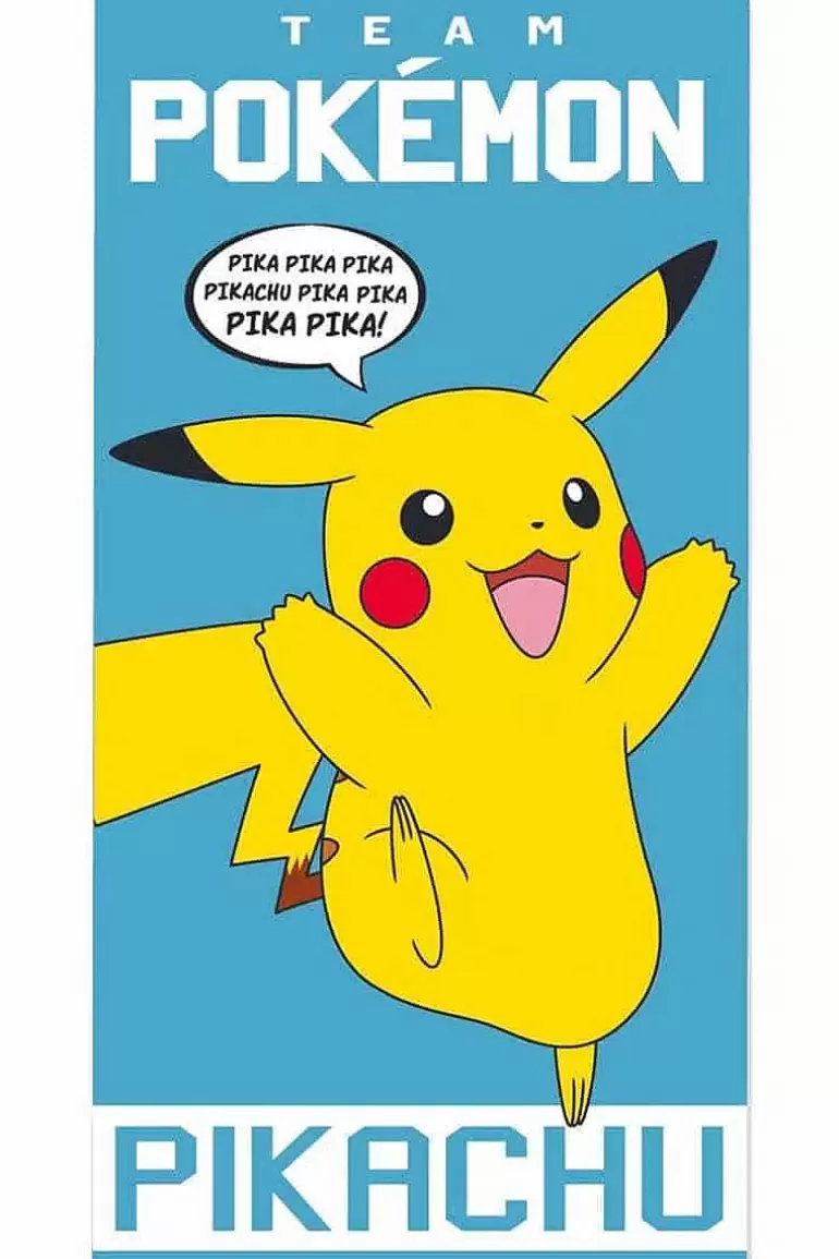 Pocket Monster Pokémon Til Børneværelset-Pokemon Strandhandklaede Med Pikachu
