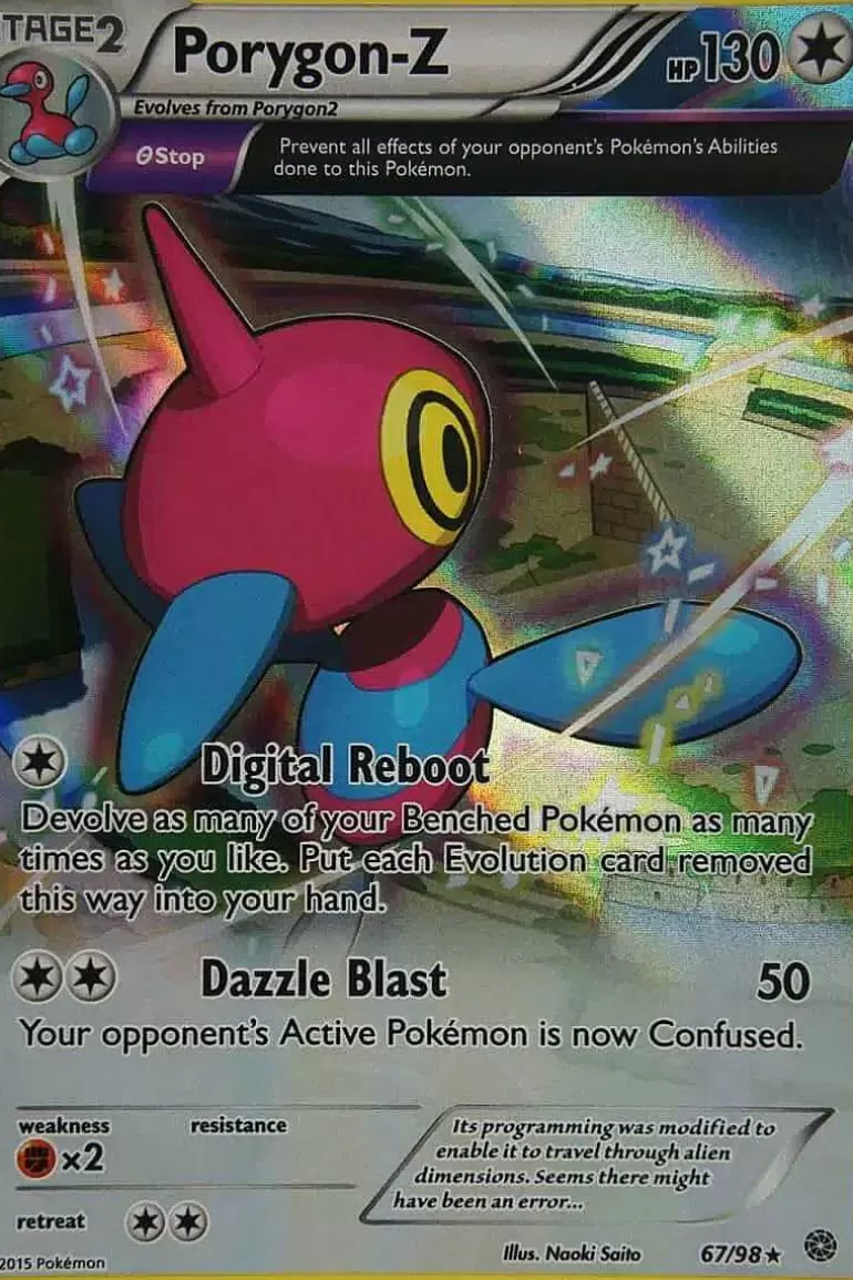 Pocket Monster Pokémon Kort-Porygon Z 67/98 Full Art
