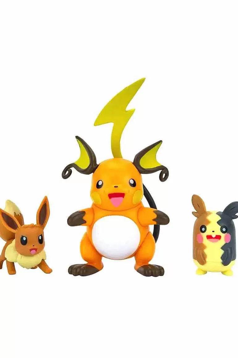 Pocket Monster Pokémon Figurer-Raichu Eevee & Morpeko Figurer