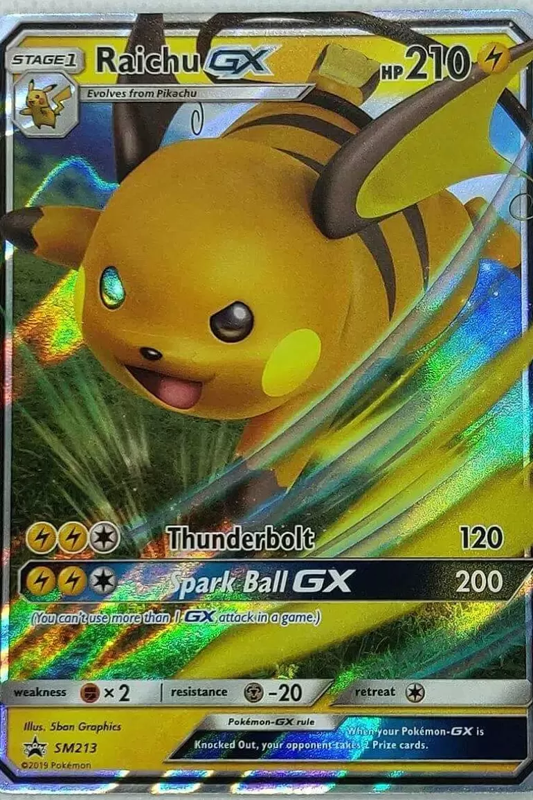 Pocket Monster Pokémon Kort-Raichu Gx Sm213