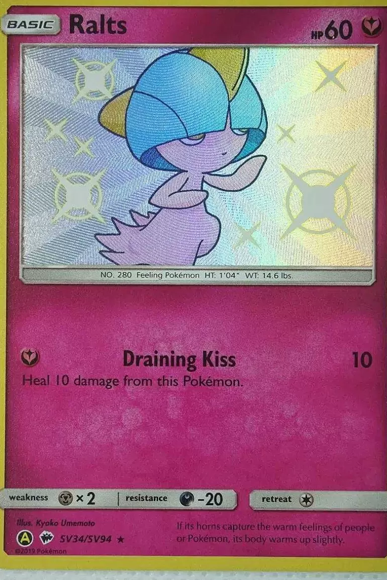 Pocket Monster Pokémon Kort-Ralts Sv34/Sv94 Shiny Rare