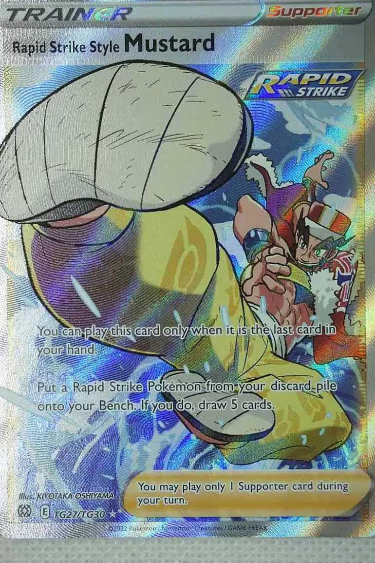 Pocket Monster Pokémon Kort-Rapid Strike Style Mustard Tg27/Tg30