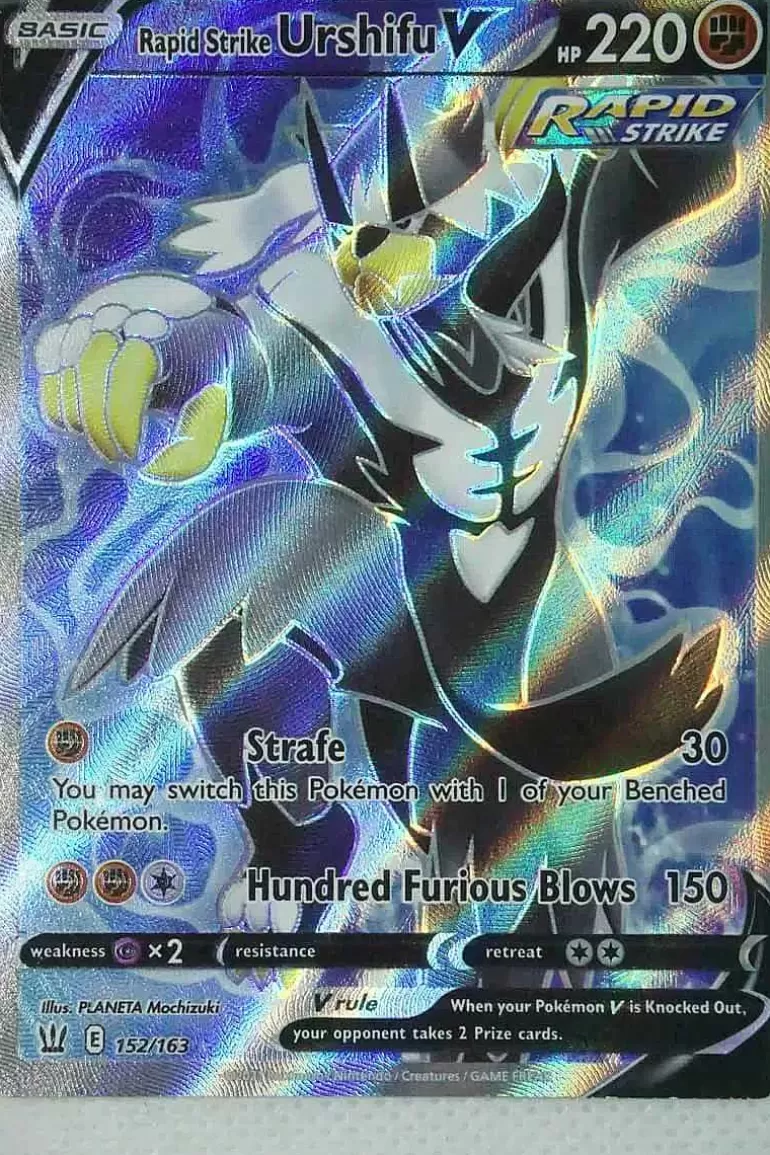 Pocket Monster Pokémon Kort-Rapid Strike Urshifu V 152/163 Full Art