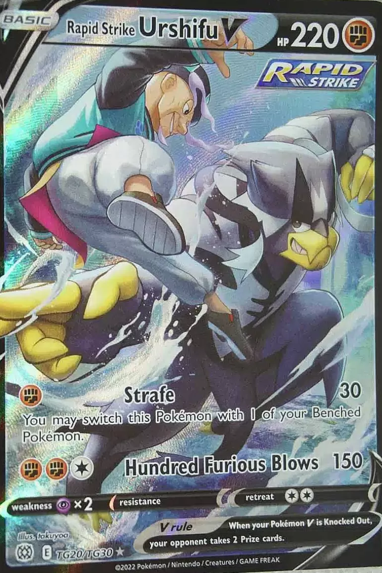 Pocket Monster Pokémon Kort-Rapid Strike Urshifu V Tg20/Tg30