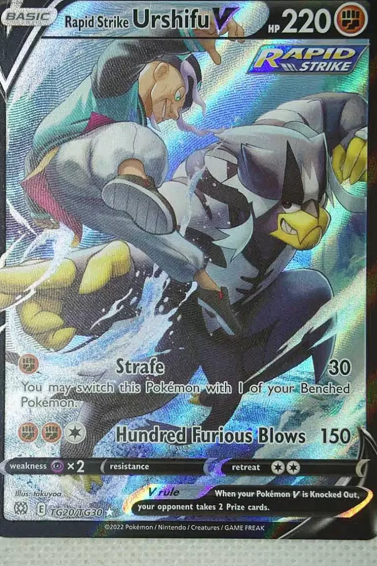 Pocket Monster Pokémon Kort-Rapid Strike Urshifu V Tg20/Tg30