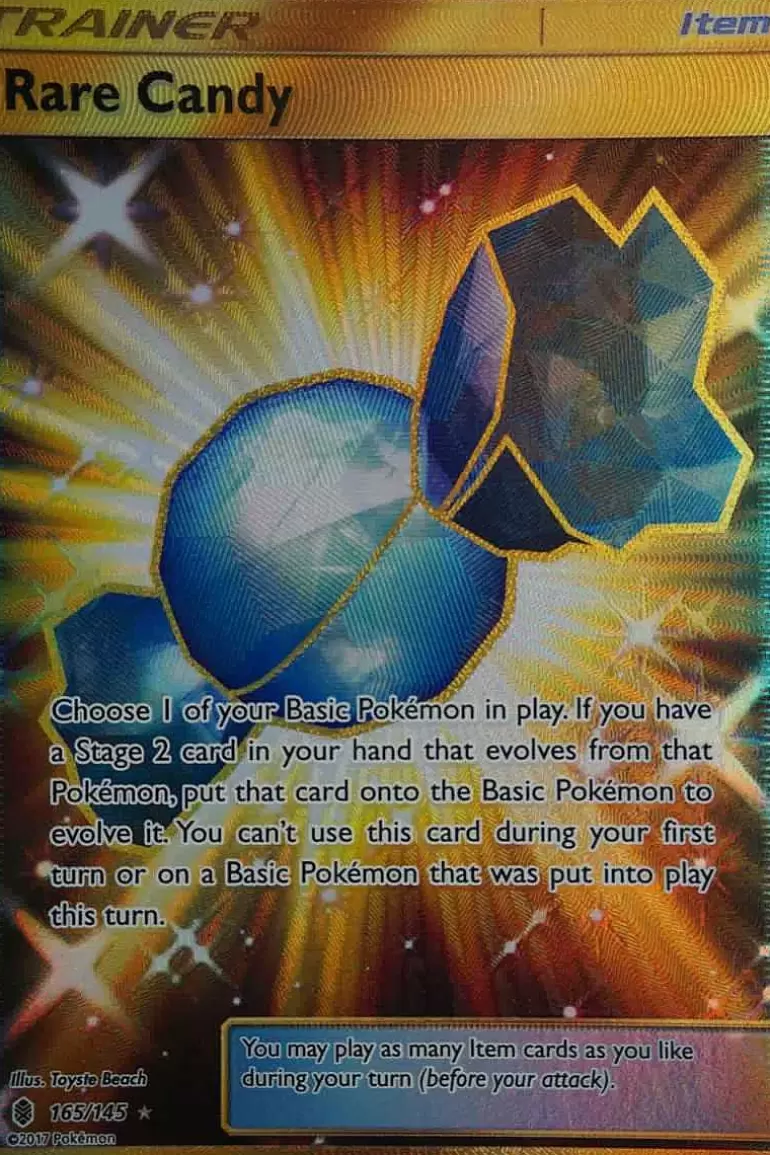 Pocket Monster Pokémon Kort-Rare Candy 165/145 Secret Rare