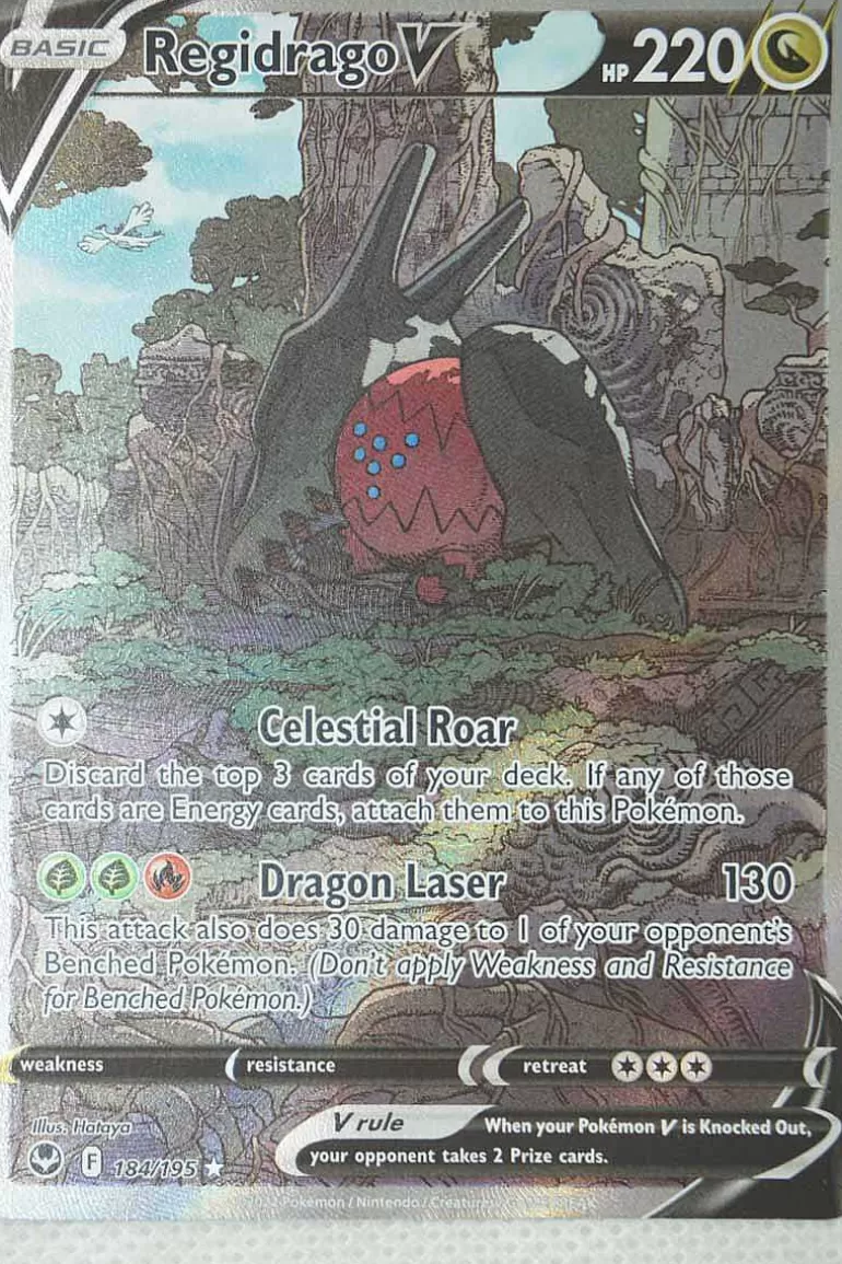 Pocket Monster Pokémon Kort-Regidrago V 184/195 Alternate Art