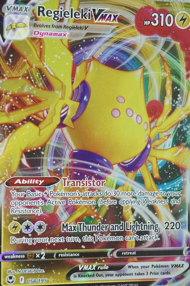 Pocket Monster Pokémon Kort-Regieleki Vmax 058/195
