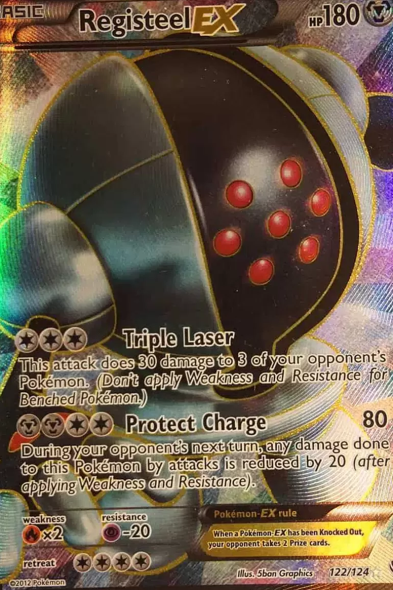 Pocket Monster Pokémon Kort-Registeel Ex 122/124 Full Art
