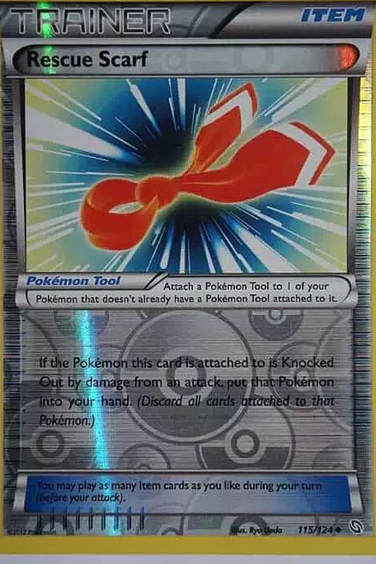Pocket Monster Pokémon Kort-Rescue Scarf 115/124 Uncommon Reverse Holo