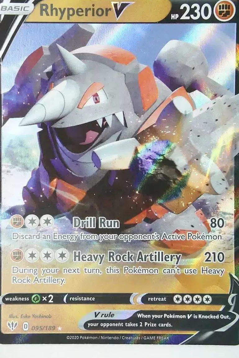 Pocket Monster Pokémon Kort-Rhyperior V 095/189