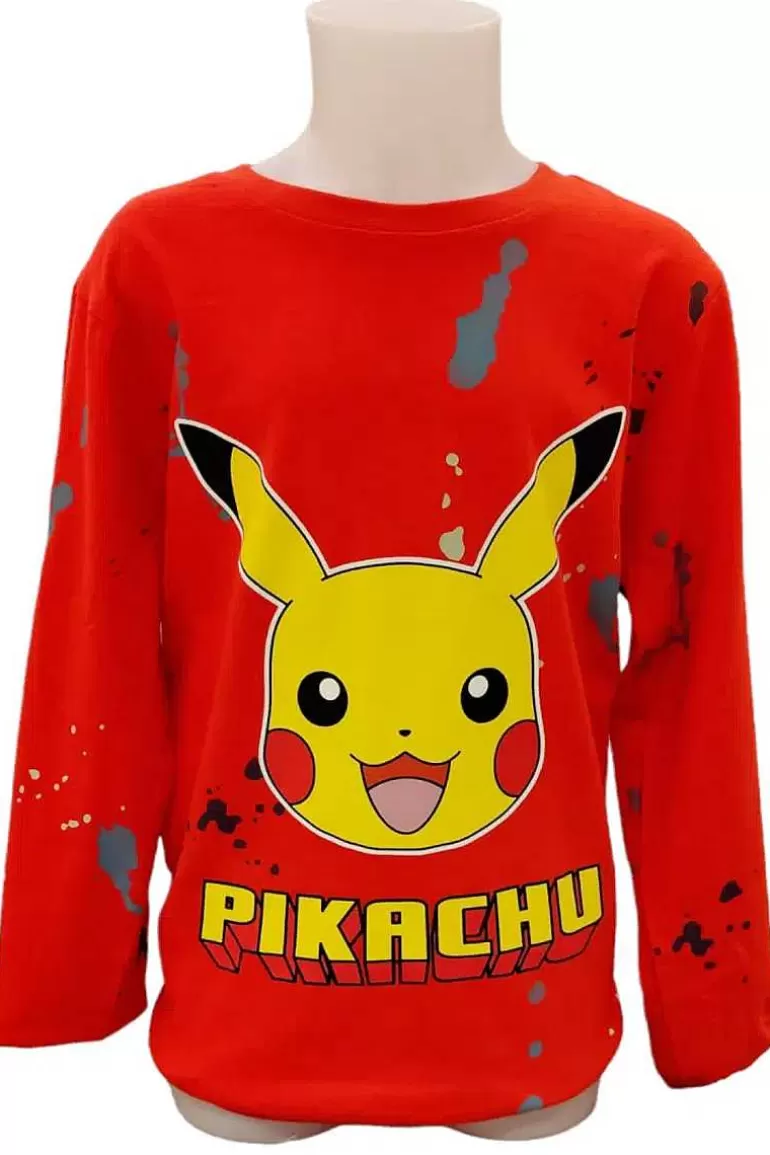Pocket Monster Pokémon Til Børneværelset-Rod Bluse Med Pikachu