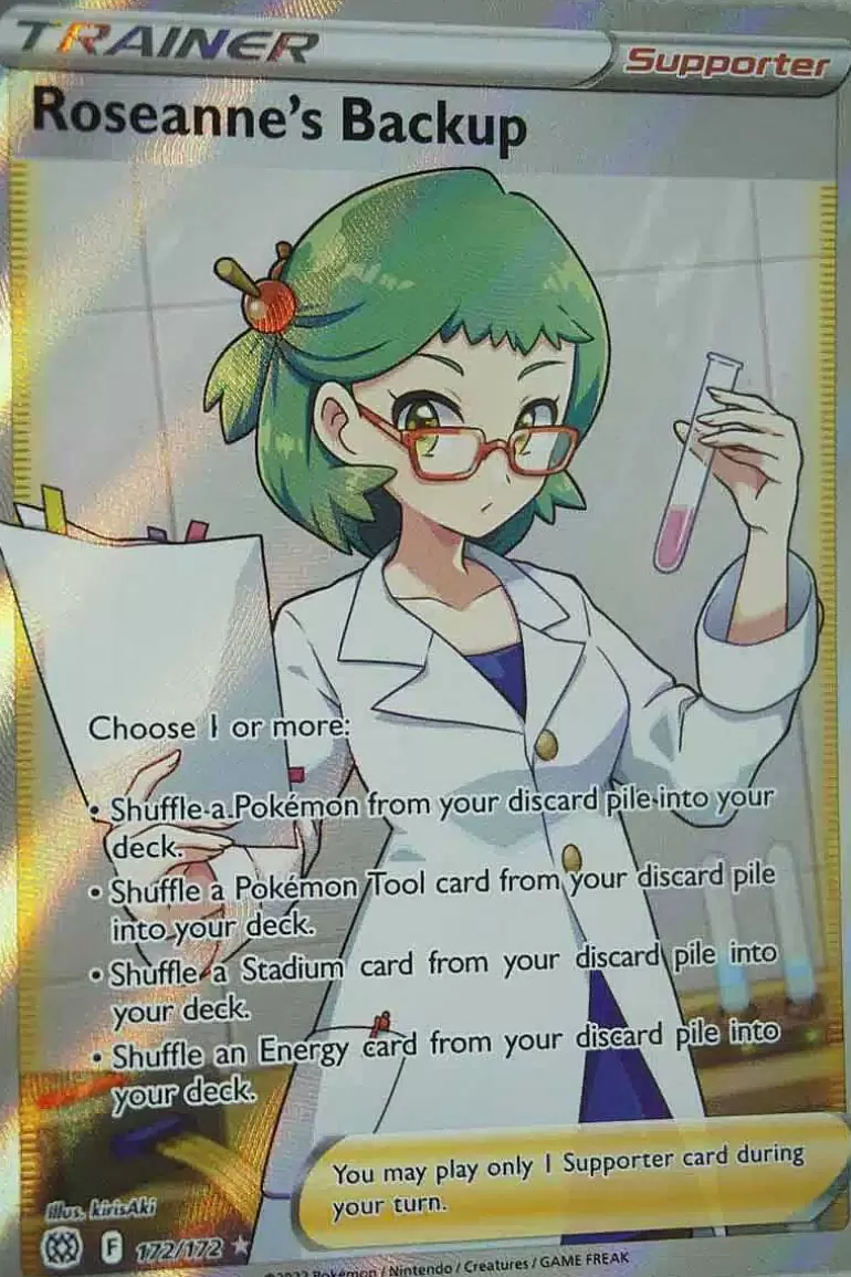 Pocket Monster Pokémon Kort-Roseanne'S Backup 172/172 Full Art