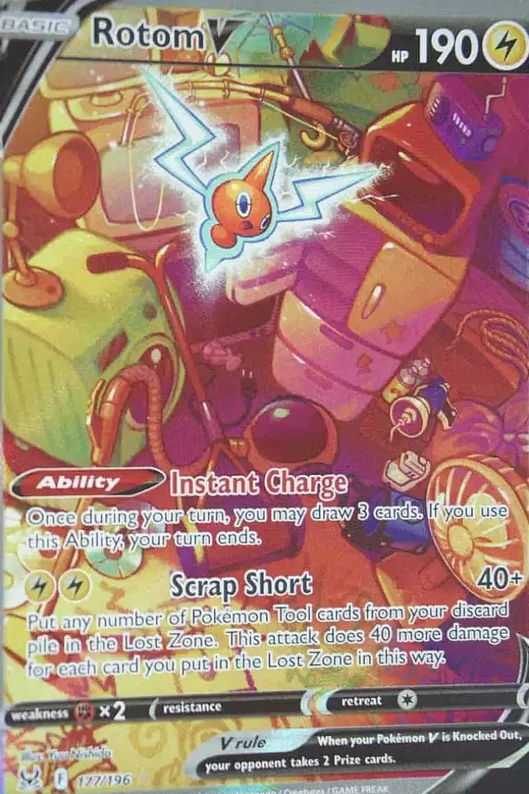 Pocket Monster Pokémon Kort-Rotom V 177/196 Alternate Art