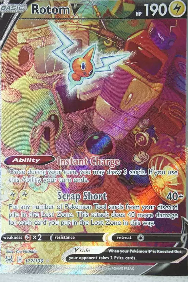 Pocket Monster Pokémon Kort-Rotom V 177/196 Alternate Art