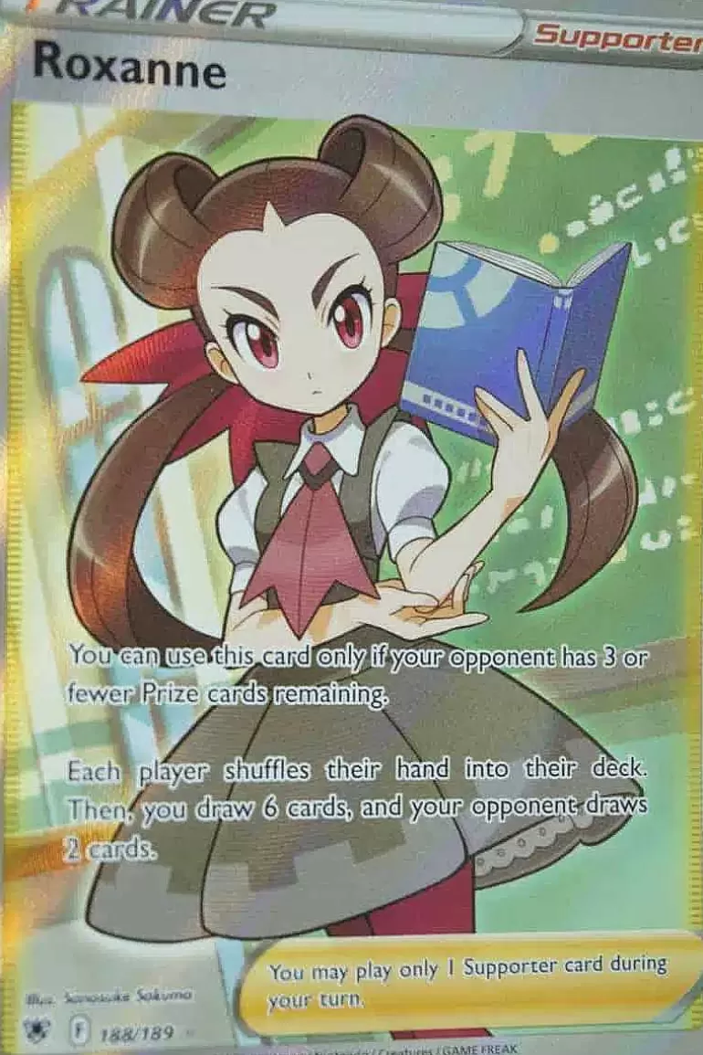 Pocket Monster Pokémon Kort-Roxanne 188/189 Full Art