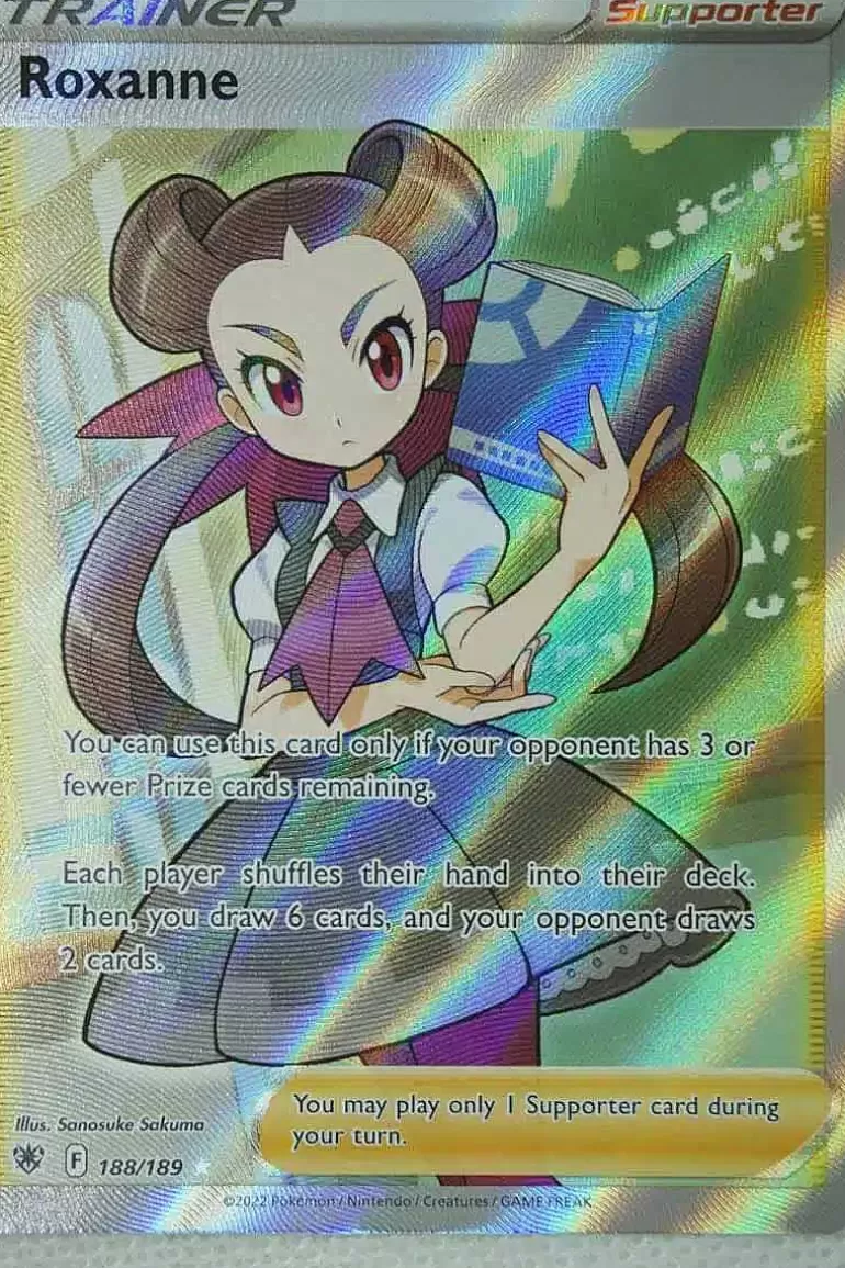 Pocket Monster Pokémon Kort-Roxanne 188/189 Full Art