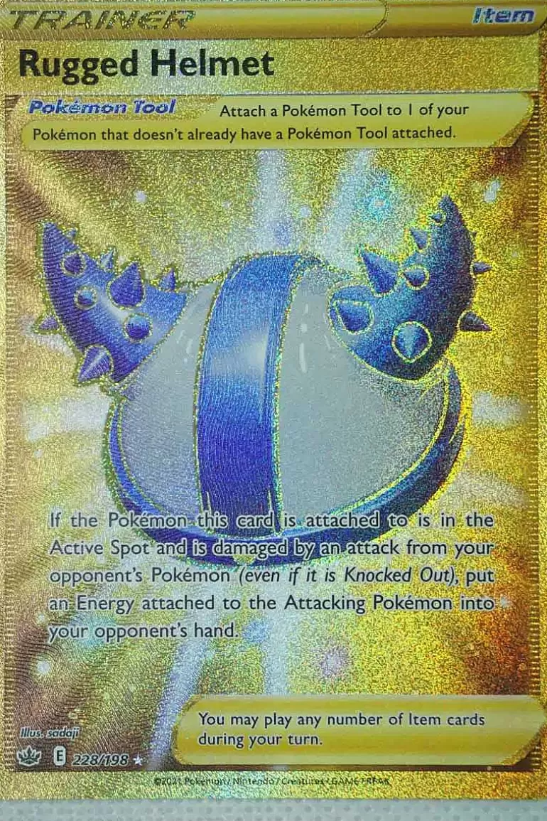 Pocket Monster Pokémon Kort-Rugged Helmet 228/198 Secret Rare