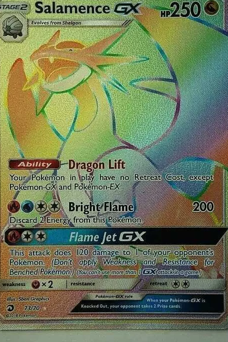 Pocket Monster Pokémon Kort-Salamence Gx 73/70 Hyper Rare